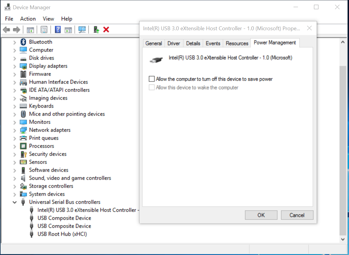 usb host controller driver windows 10