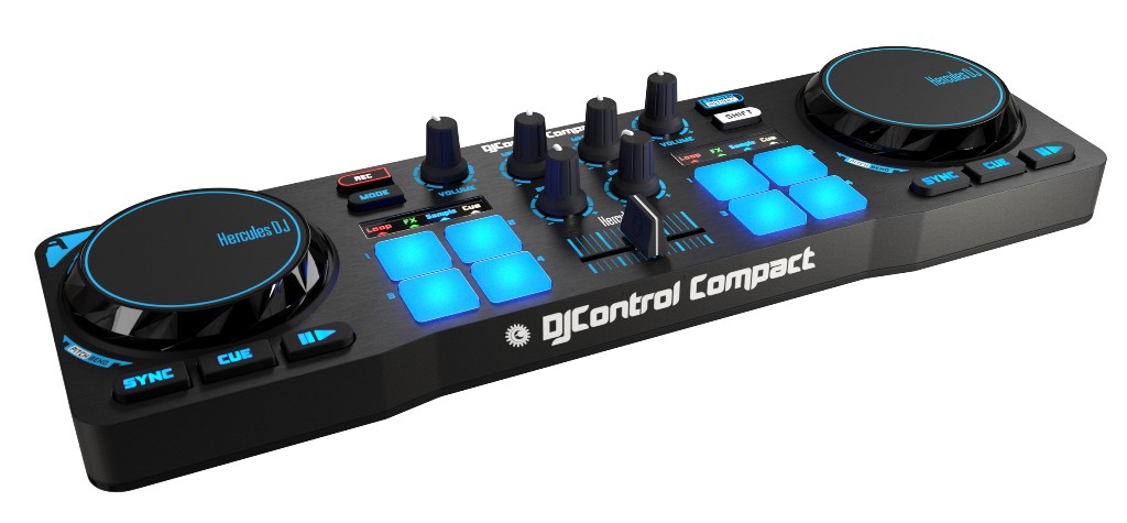 co2crea Hard Travel Case for Hercules DJControl Compact Portable DJ Controller 